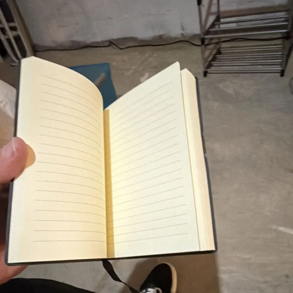 TEMPO 8175CK34 Black Leather Journal Notebook
